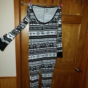 Victoria secrets pink one piece pajamas